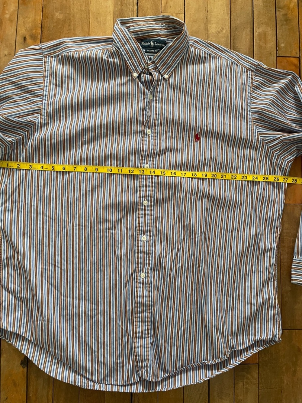 Ralph Lauren striped button down-XL - Picture 5 of 9